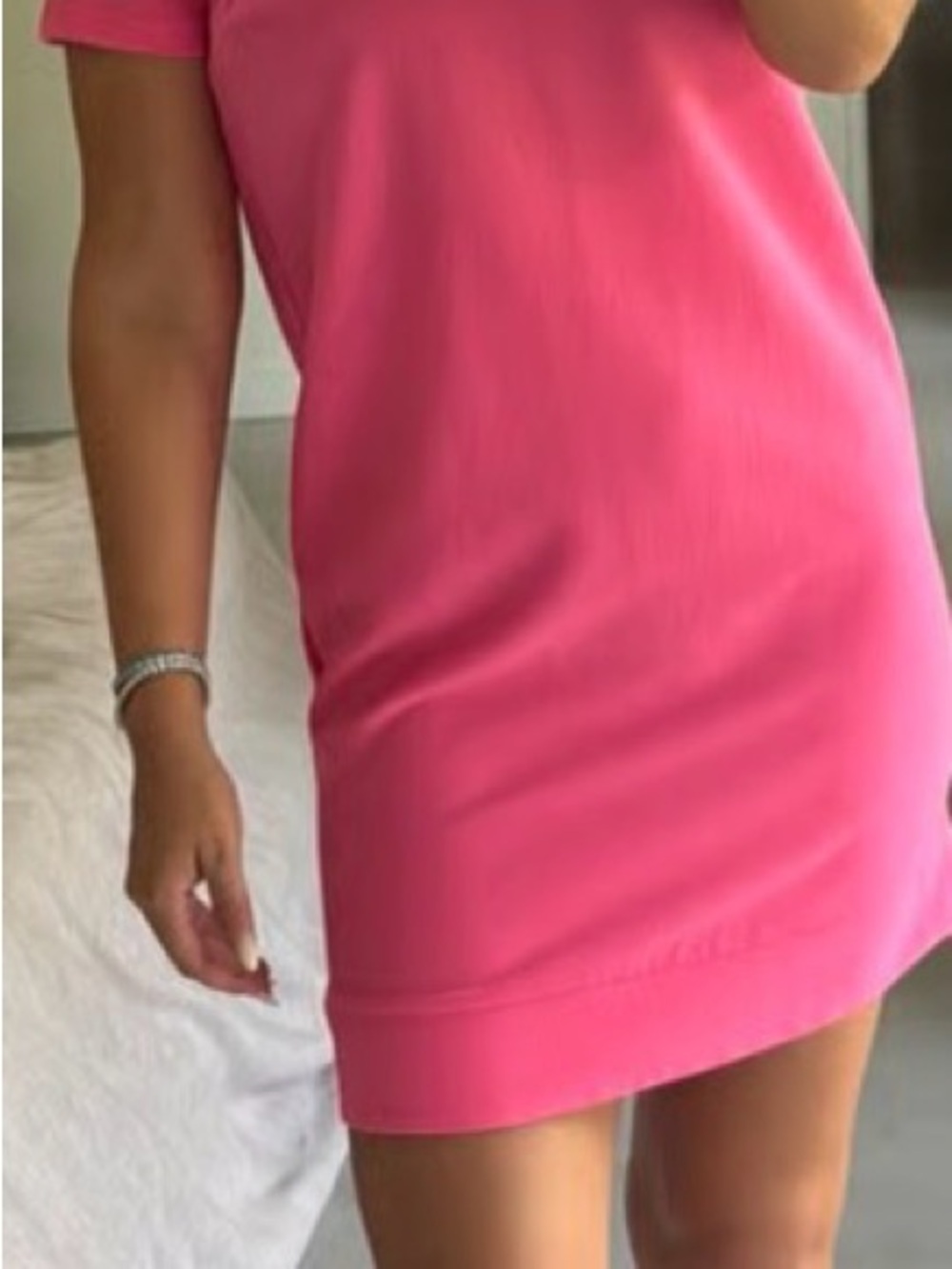 Sans Souci Hot Pink Mini Shift Dress